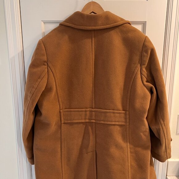 Lands’ End Women’s Wool-blend Double Breasted Coat – Camel Color, Size 20W, NWOT - Picture 8 of 10